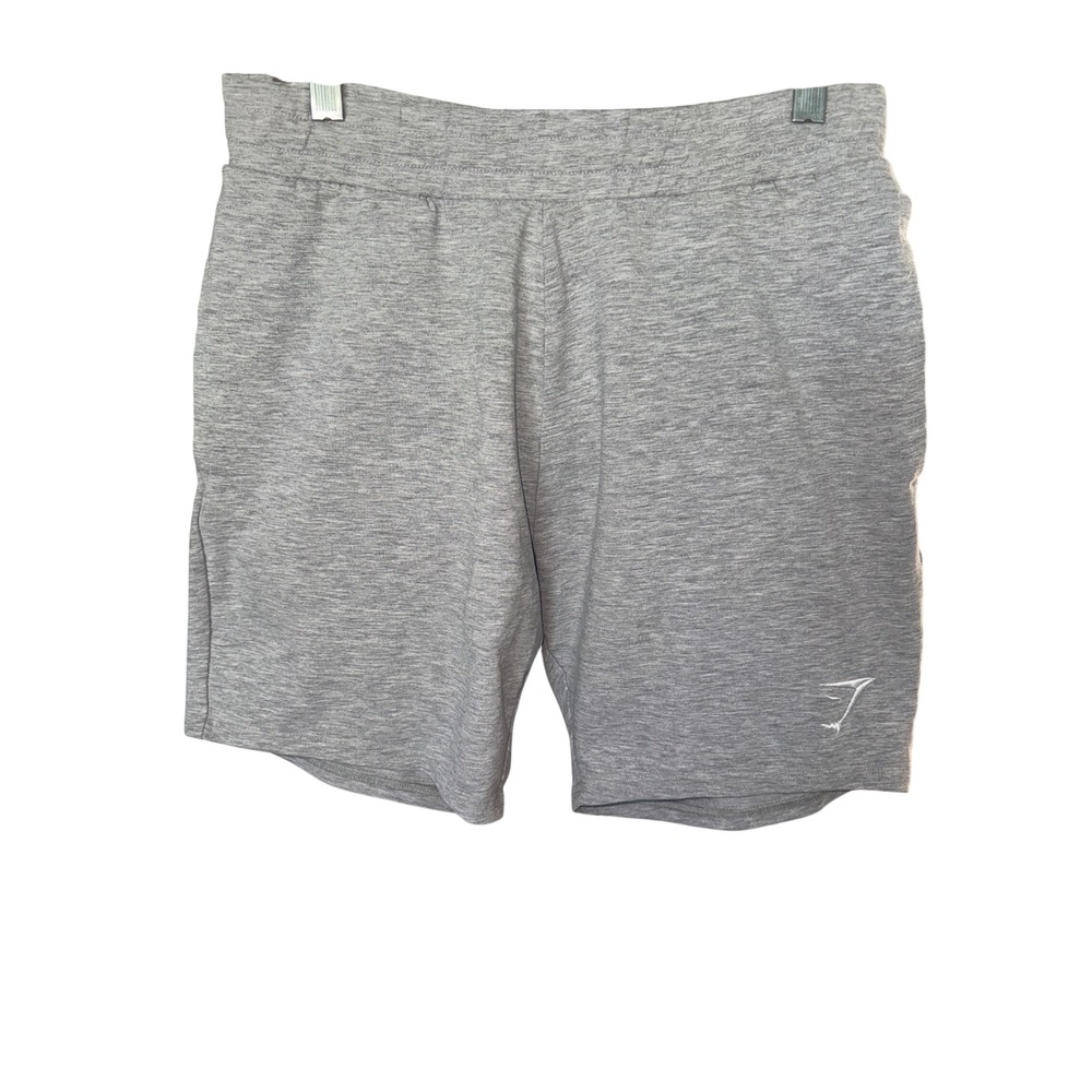 Men's Gymshark Gray Stretchy Workout Short 7"‎ inseam Slim Fit